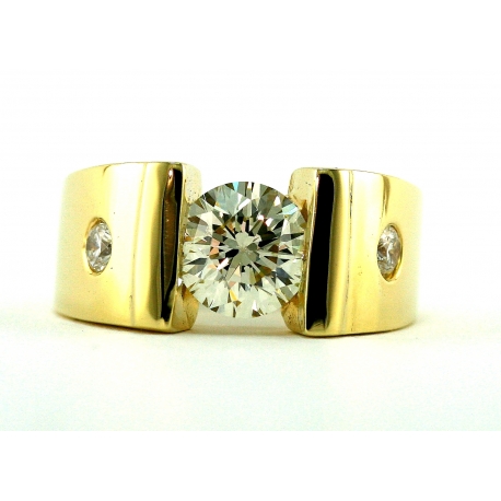 Diamond Solitaire Contemporary Ring