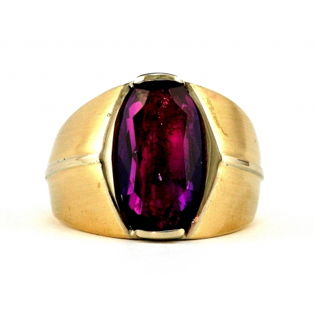 Amethyst Satin Ring