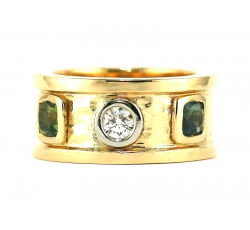 Etruscan Diamond Band Ring