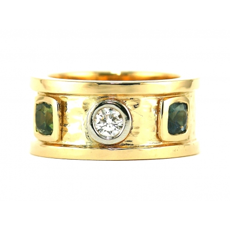 Etruscan Diamond Band Ring