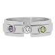 "Three Bezel Tension Set" Ring Design shown with January and November Birthstones