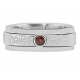 "One Bezel"  Ring Design shown with July Birthstone