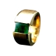 Emerald Tension Set Ring