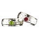 Solitaire Birthstone Band Rings