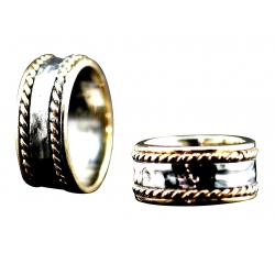 Western Rope Band Rings