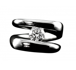 Diamond Solitaire Infinity Ring