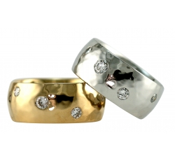 Star Diamonds Dome Band Rings