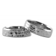 Organic Texture Band Rings