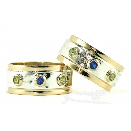 Sovereign Birth Stone Wedding Bands