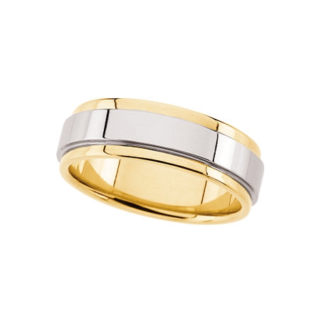 MARCO Double Band White Mirror Polished Center