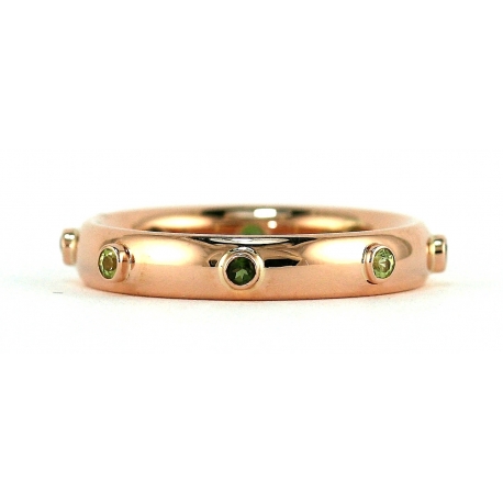 Rose Gold Birthstones Bezel Ring