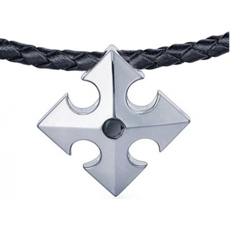 Shield Diamond Tag Necklace