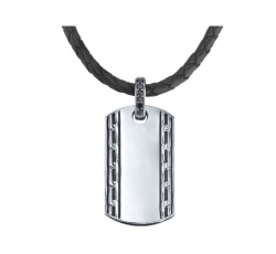 Exotica Diamond Tag Necklace