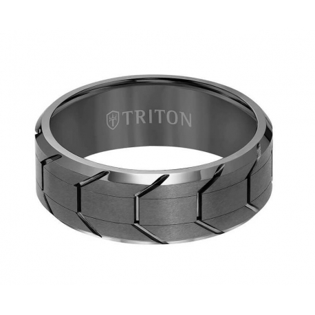 Gunmetal Tred Ring